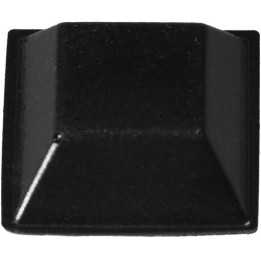 Butée plastique adhésive 20,5x20,5 Ht 13,2 mm T5 PU souple noir