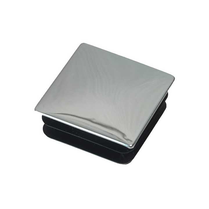 Embouts ailettes carrés tube Ext. 40x40 mm Ep.1,5-2 chromé