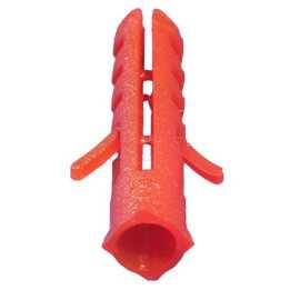 Cheville plastique perçage Diam 8 Vis Diam 4,5 à 6 Lg 40 PA Rouge
