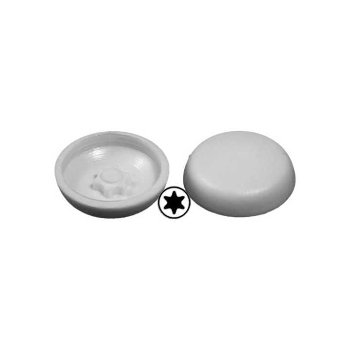 Bouchon cache vis Torx T40 Col. 16,5 H 4,8 mm recouvrant  - Gris