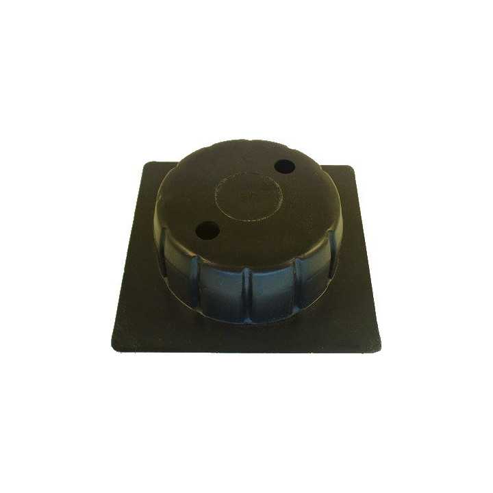 Embouts Plastiques mandrins Diam ext. 76 Col. 100x100 mm - Noir