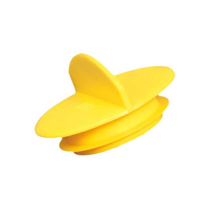 Bouchon plastique pression Diam Ext. 22,3 mm Col. 25,5 mm - Jaune