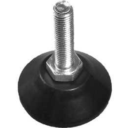 Pied réglable Base mobile diam. 38 Tige filetée M10 Ht. 50 mm