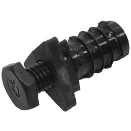 Pied réglable tube Ext 35x35x35 mm Ep 2 Filetage M12 Ht 50 mm