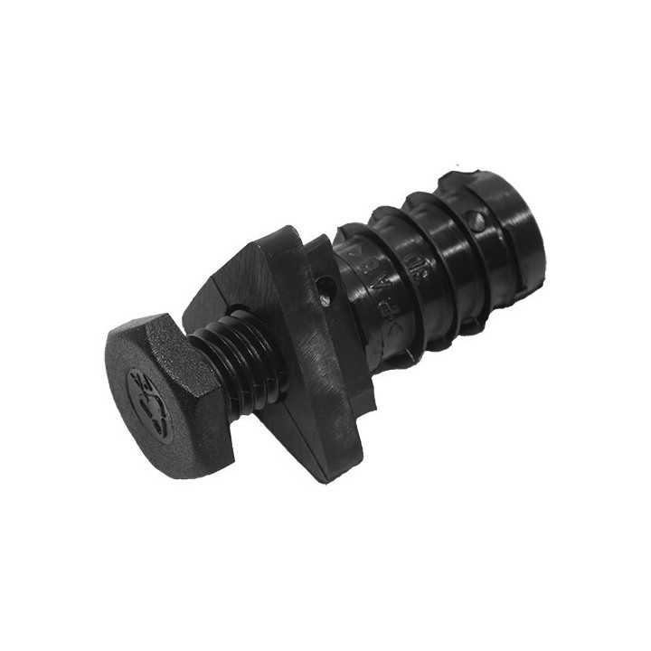 Pied réglable tube Ext 40x40x40 mm Ep 1,5-2-Filetage M16 Ht 30 mm