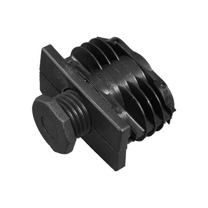 Pied réglable tube Ext 55x25 mm Ep 1,5-2 Filetage M16 Ht 30 mm