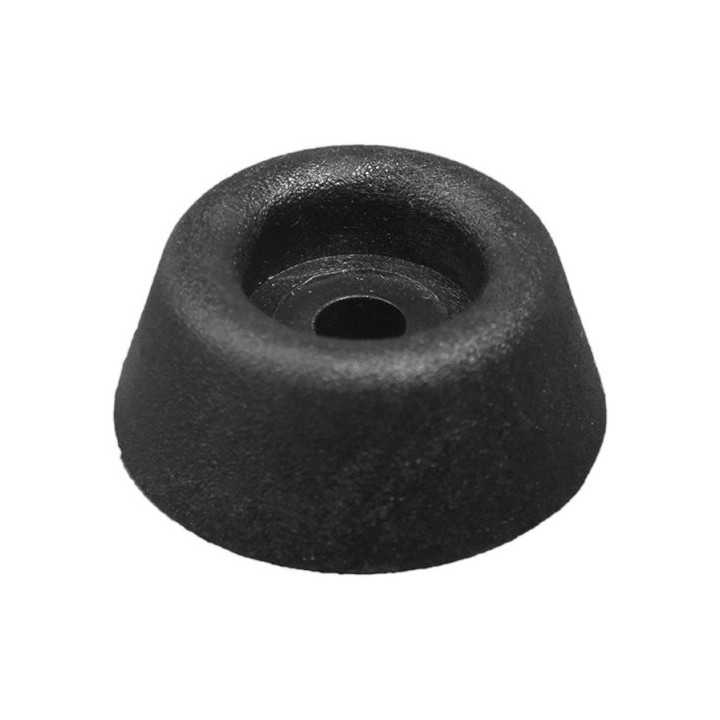 Patin Diam ext. 29 Ht. 12 mm Trou 5 mm PVC Noir