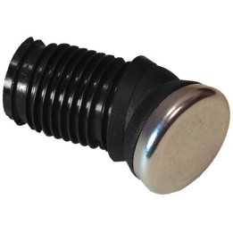 Patin articulé base métal 25 tube Ext 28 mm Ep 1,5-2 Angle max19°