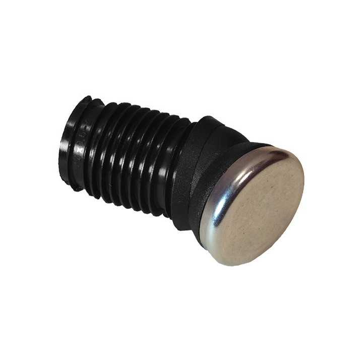 Patin articulé base métal 30 tube Ext 18 mm Ep2-2,25 Angle max19°