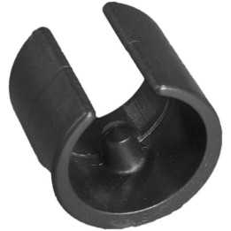 Patin pour tube diam ext 18 à 20 L 20 mm Teton 5,5 mm PE Noir