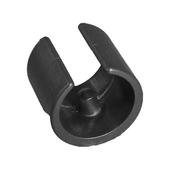 Patin pour tube diam ext 20 à 22 L 22 mm Teton 5,5 mm PE Noir