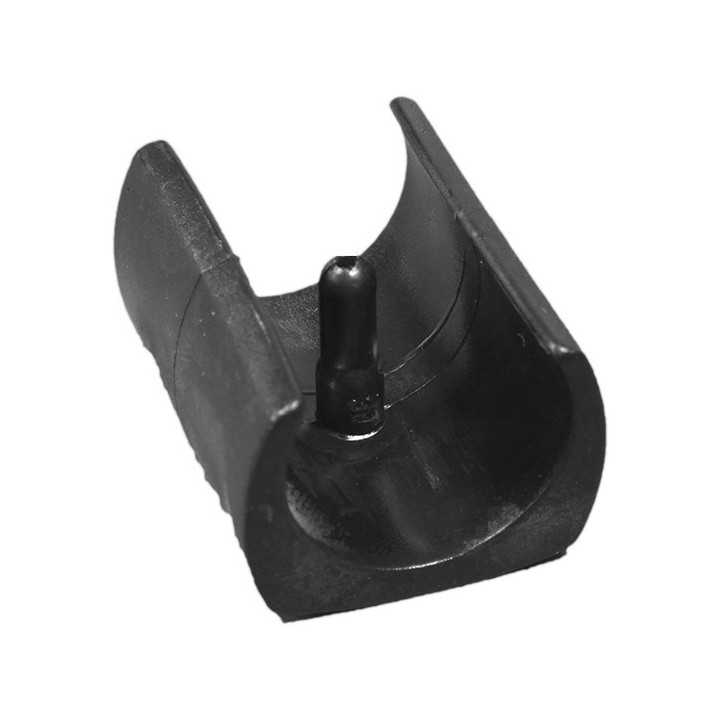 Patin pour tube diam ext 28 à 30 L 43 mm Teton 5,7 mm PE Noir