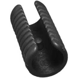 Patin pour tube diam ext 18 à 20 L 46 mm Teton 6 mm PE Noir