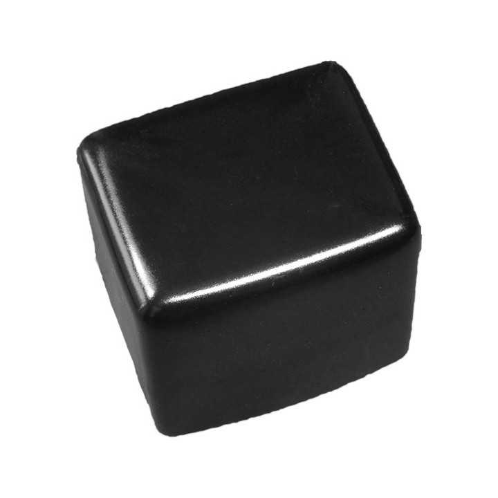 Embouts plastique PE rectangulaires Dim int 40 x 20 Ht 7 mm Noir