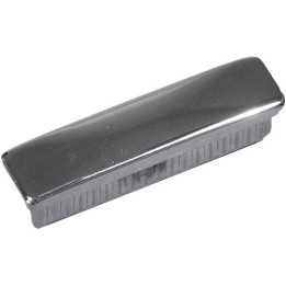 Embouts ailettes rectangles tube Ext 40x20 mm Ep1,2 ABS chromé