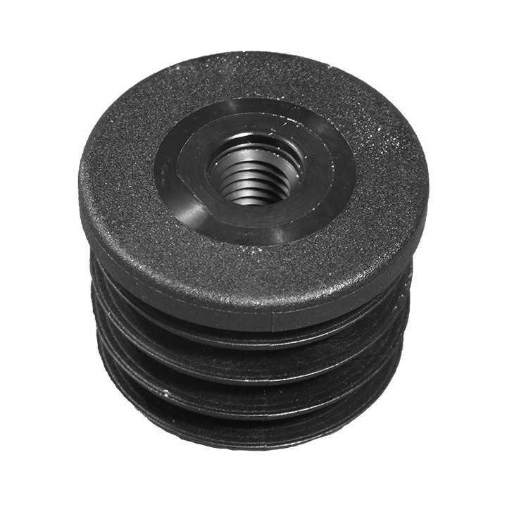 Round black inserts tube OD 50,8 mm Wall 1-1,6 threaded M12