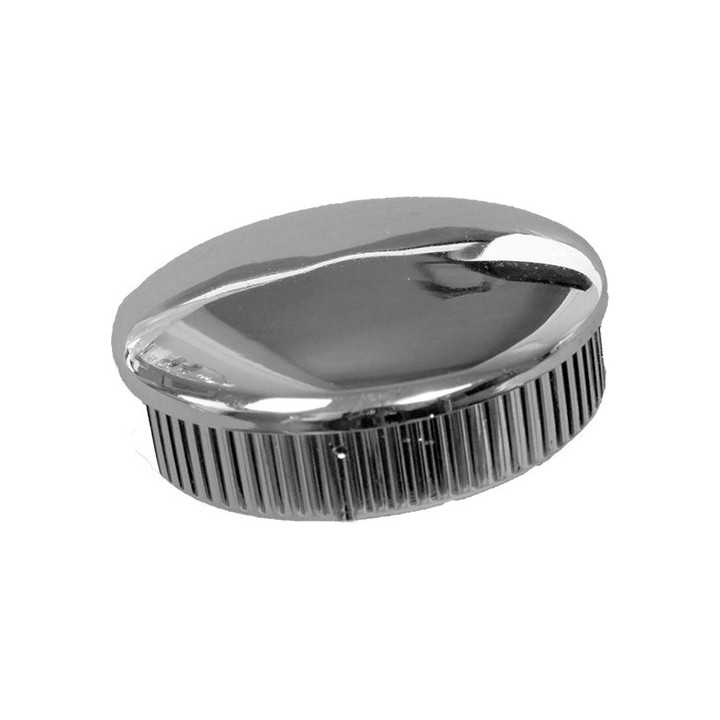 Embouts ailettes ronds tube Ext. 45 mm Ep. 2 - ABS chromé