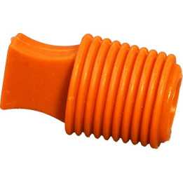 Caps coniques Dim ext 4 à 6 Ht 25,4 mm languette Silicone naturel