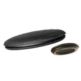 Cache tôle trou diam 27,5 à  24,5 - Epaisseur 2,4 mm - PVC noir