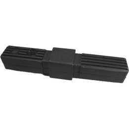 Raccord pour Tube Carré 25x25 mm Ep. 1,5 mm - Droit - PA Noir