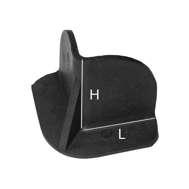 Coin de calage Larg. 29 Ht. 40 mm - Noir
