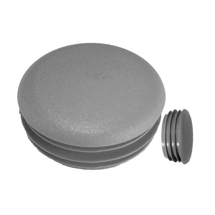 Embouts ailettes ronds incurvés tube Ext23 mm Ep0,8-3 Gris
