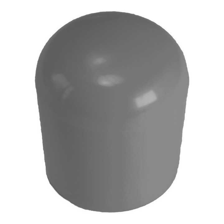Embouts plastique PE Diam int. 12 Ht. 15,3 mm - Gris