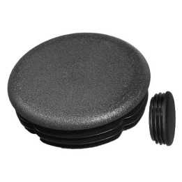 Embouts ailettes ronds incurvés tube Ext88,9 mm Ep1,8-3,5 Noir