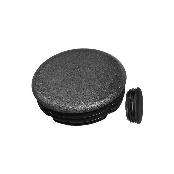 Embouts ailettes ronds incurvés tube Ext88,9 mm Ep1,8-3,5 Noir