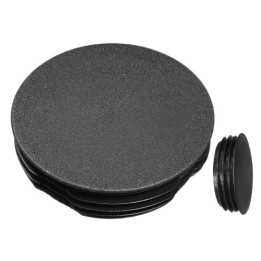 Embouts ailettes ronds convexes tube Ext88,9 mm Ep1,8-3,5 Noir
