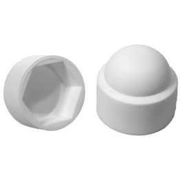 Bouchon Cache Ecrou Plastique M 8 Clé 13 mm Blanc
