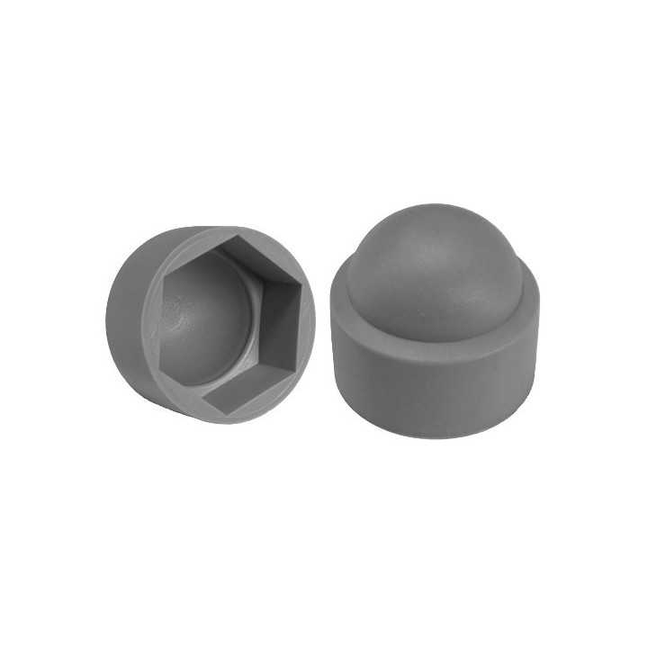 Bouchon Cache Ecrou Plastique M 33 Clé 50 mm Gris