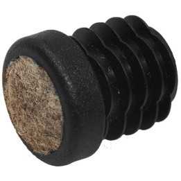 Patin avec base feutre pour tube Ext 35 mm Ep 1-3 PE Noir