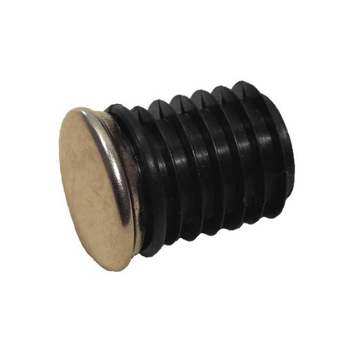 Patin base inoxydable pour tube Ext 16 mm Ep 1,5-2 PE Noir