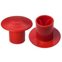 Caps de sécurité pour Diam Ext. 6 à 20 mm - Tête 58 mm - PELD Rouge