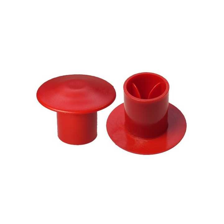 Caps de sécurité pour Diam Ext. 6 à 20 mm - Tête 58 mm - PELD Rouge