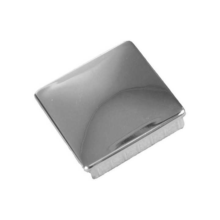 Embouts ailettes carrés tube Ext 30X30 mm Ep. 1,2 ABS chromé