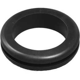 Passe-fil d:25,5 - D:44,5 - C:30,5 - h:3,2 - H:10 mm - PVC Noir