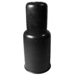 Cache écrou M 30 Clé 46 mm Ht. 256 mm Télescopique - PE Noir