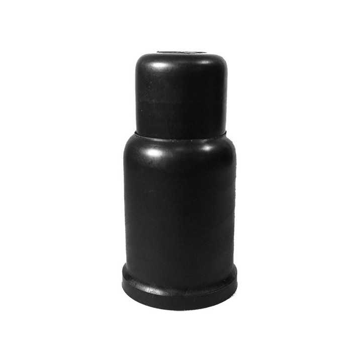 Cache écrou M 20 Clé 30 mm Ht. 112 mm Col 37 mm Télescopique PE Noir
