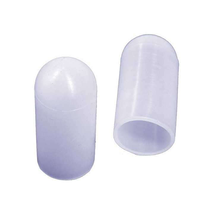 Embouts Diam int. 4,4 Ht. 12,7 mm - Silicone naturel