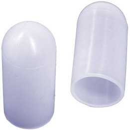 Embouts Diam int. 5,5 Ht. 25,4 mm - Silicone naturel