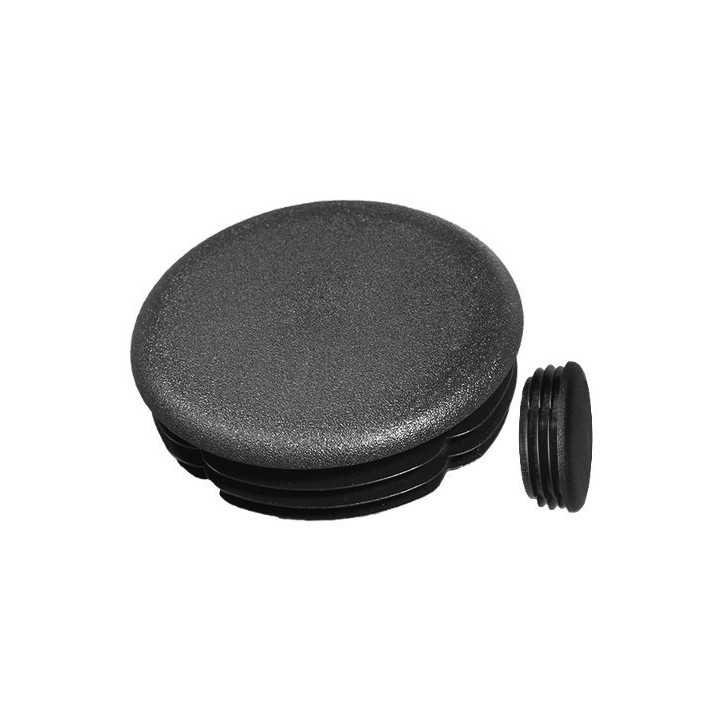 Embouts ronds incurvés pour tube Ext. 28 mm - Ep. 1-2,5 - Noir