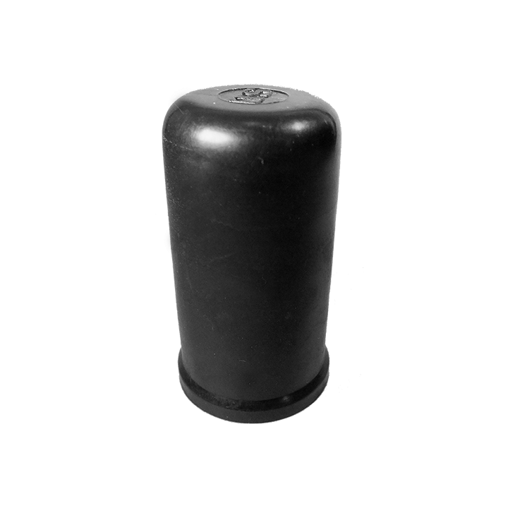 Cache écrou M 36 Clé 55 mm Ht. 60 mm Col 66 mm - PE Noir