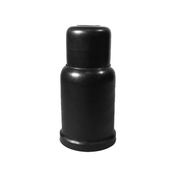 Cache écrou M 22 Clé 32 mm Ht. 98 mm Col 39 mm Télescopique PE Noir