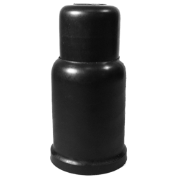 Cache écrou M 27 Clé 41 mm Ht. 105 mm Col 50 mm Télescopique PE Noir