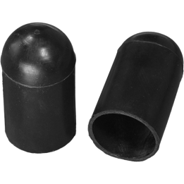 Embouts Diam int. 5,7 Ht. 38,1 mm - EPDM noir