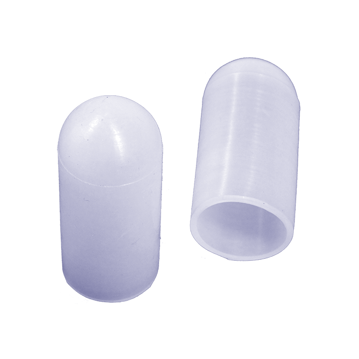 Embouts Diam int. 0,9 Ht. 12,7 mm - Silicone naturel