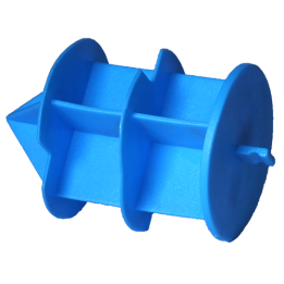 Caps à ailettes Diam ext 19 mm - Ht 19 mm   languette - Bleu