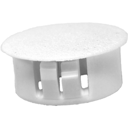 Cache tôle trou diam 14,3 - Epaisseur maxi 3,2 mm - HDPE Blanc